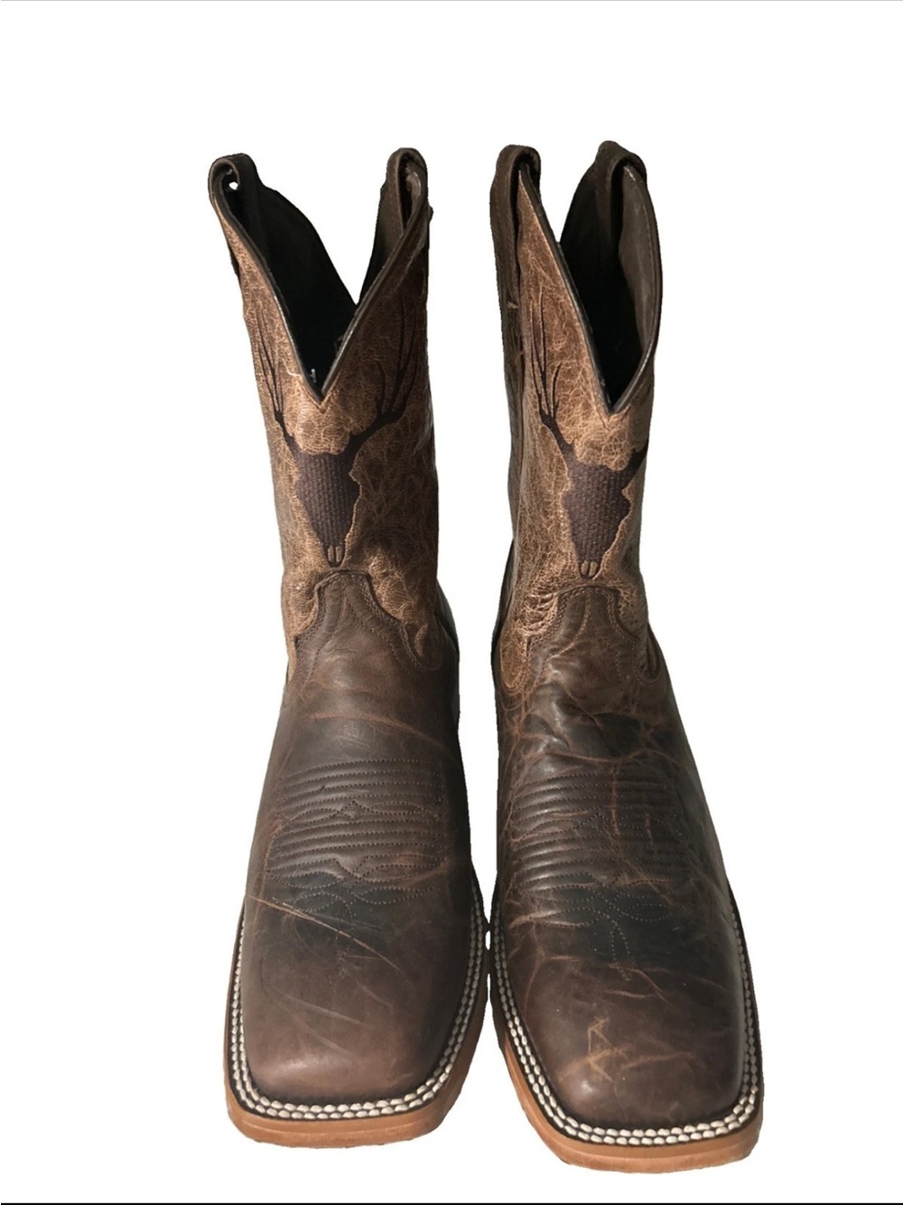 Ariat Brown Distressed Leather Western Cowboy Boots